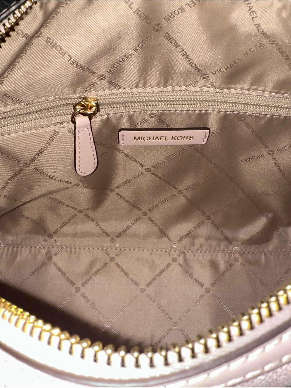 Michael Kors Pale Pink Signature Satchel